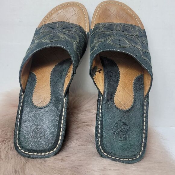 Ariat Floral Slide Sandals Black Style 22301 Womens Slip On Shoes Size 9.5 B - Picture 8 of 9